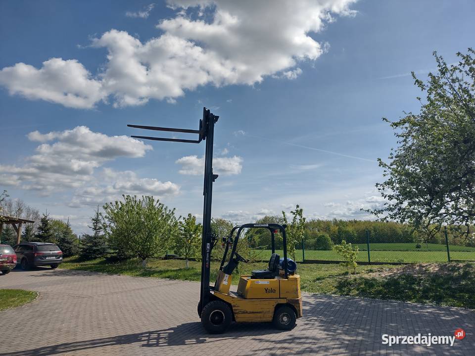 Wózek widłowy yale 2500 udźwigu LPG triplex 430 Sośno