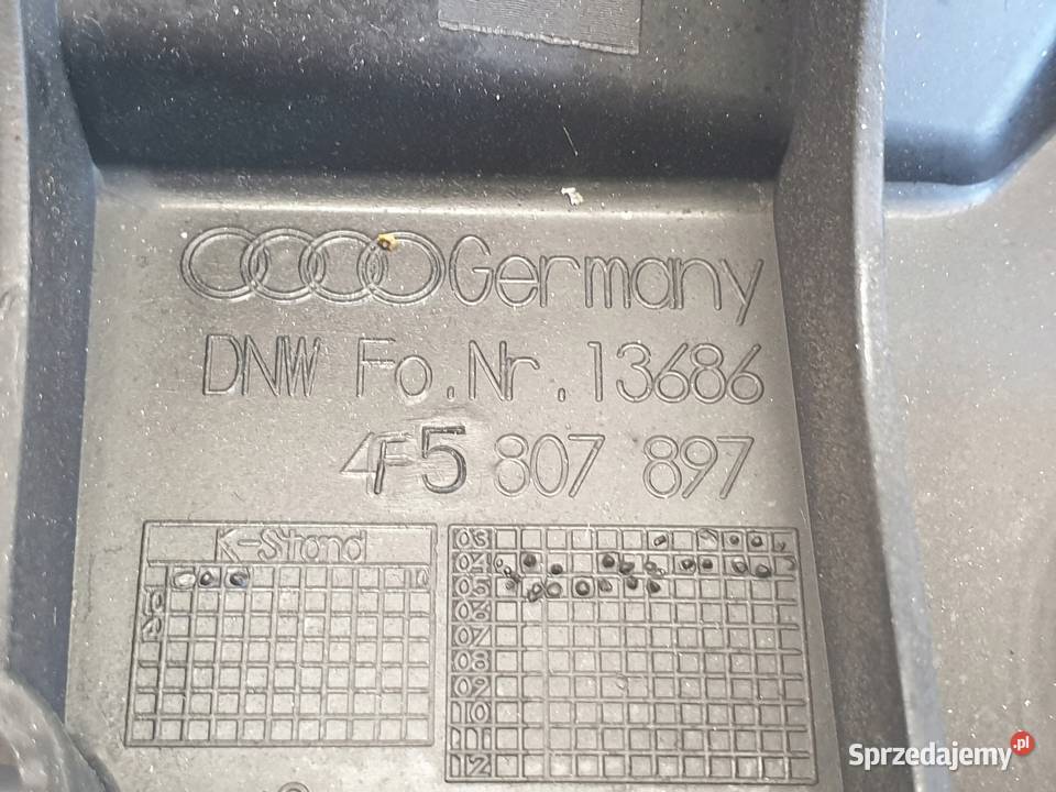 Audi A6 C6 ŚLIZG TYLNEGO ZDERZAKA LEWY tył sedan Rudka