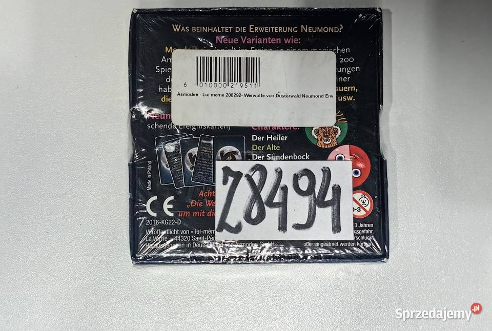 Pro Ludo Rozszerzenie gry Werwlfe von Dsterwald sprzedam