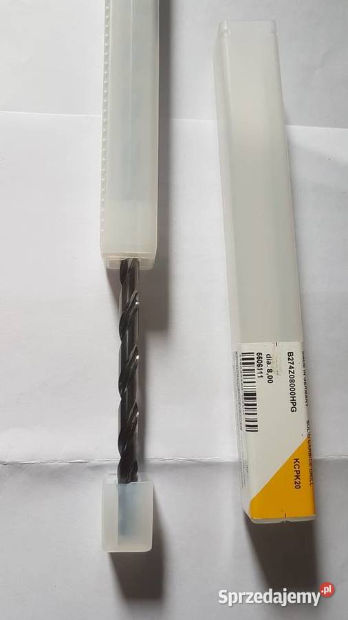 Wiertło 8mm kennametal długie z chłodzeniem Gliwice sprzedam