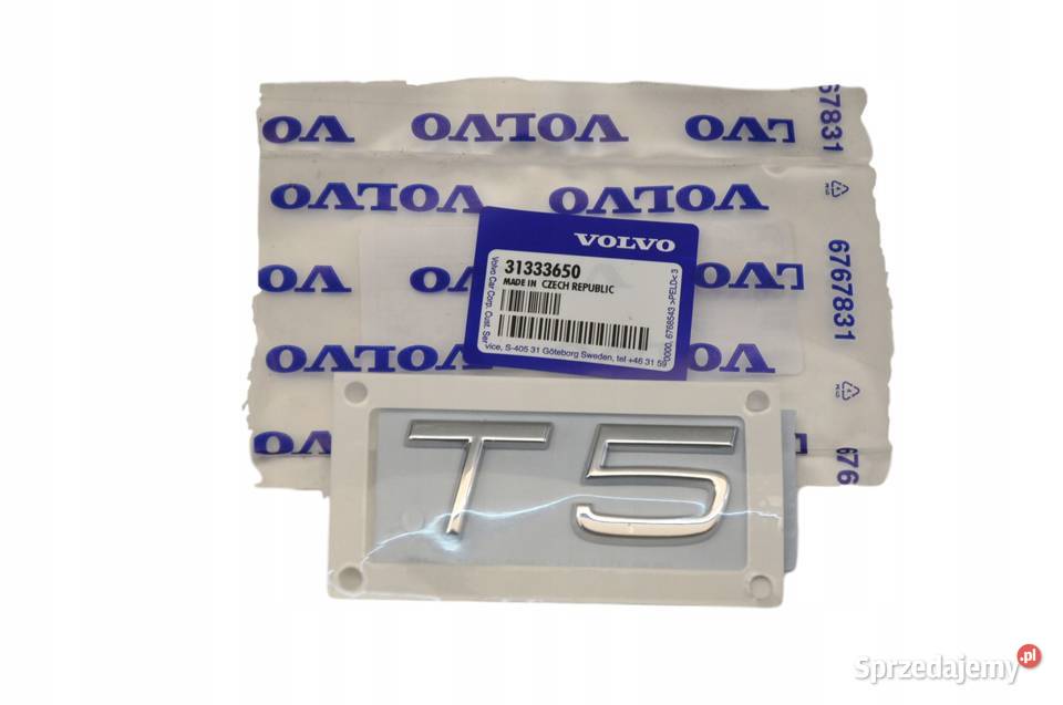 VOLVO C30 C70 S40 V50 T5 emblemat na tylna klape