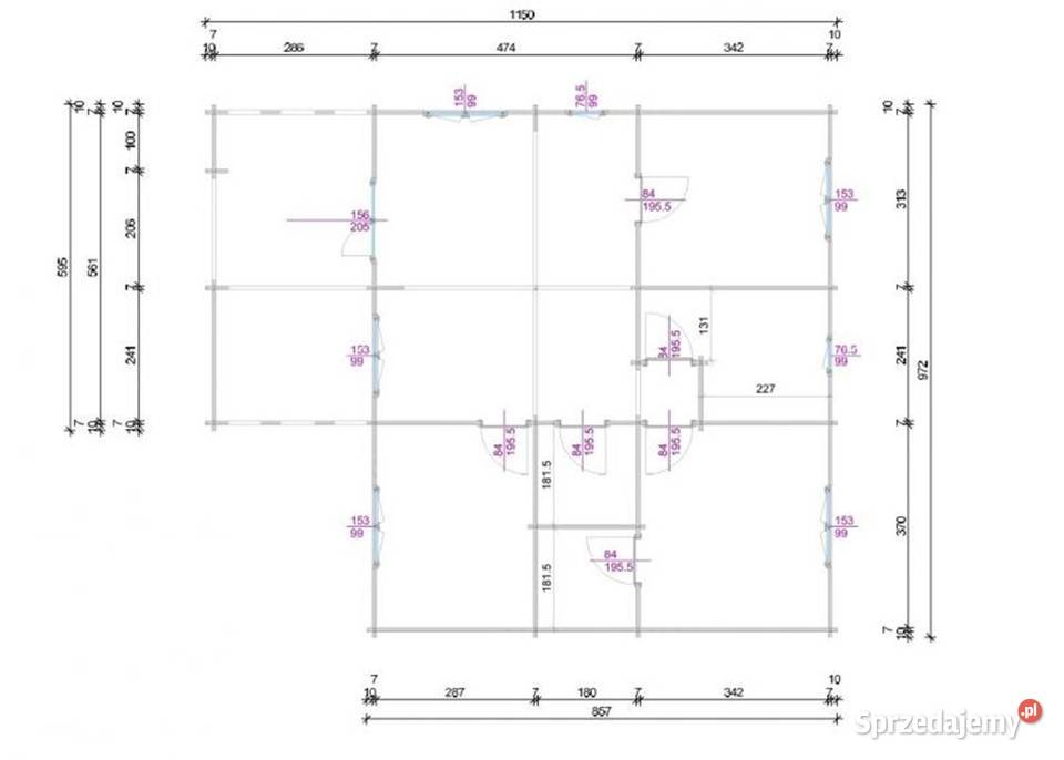 dom drewniany z bali KALIFORNIA wielkopolskie Miłosław