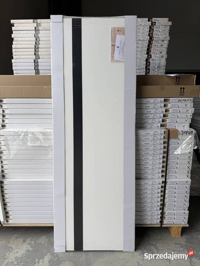 Drzwi bezprzylgowe Loretto DEFENDOOR szkło 80cm