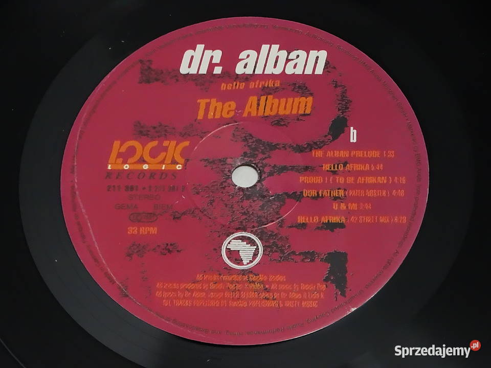 Dr Alban Hello Afrika The Album Płyta Winylowa Biłgoraj sprzedam
