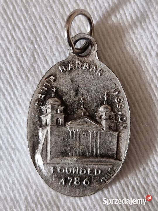 Pamiątkowy medalik Santa Barbara Mission foundet Warszawa