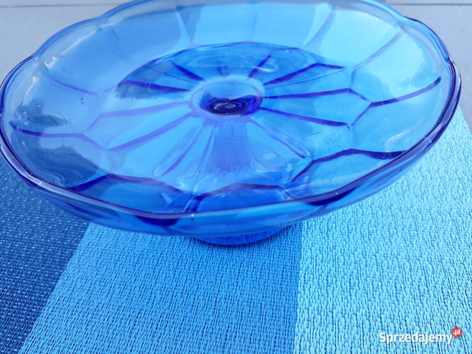 Patera szkło kolorowe Prl Aleksandrów Łódzki