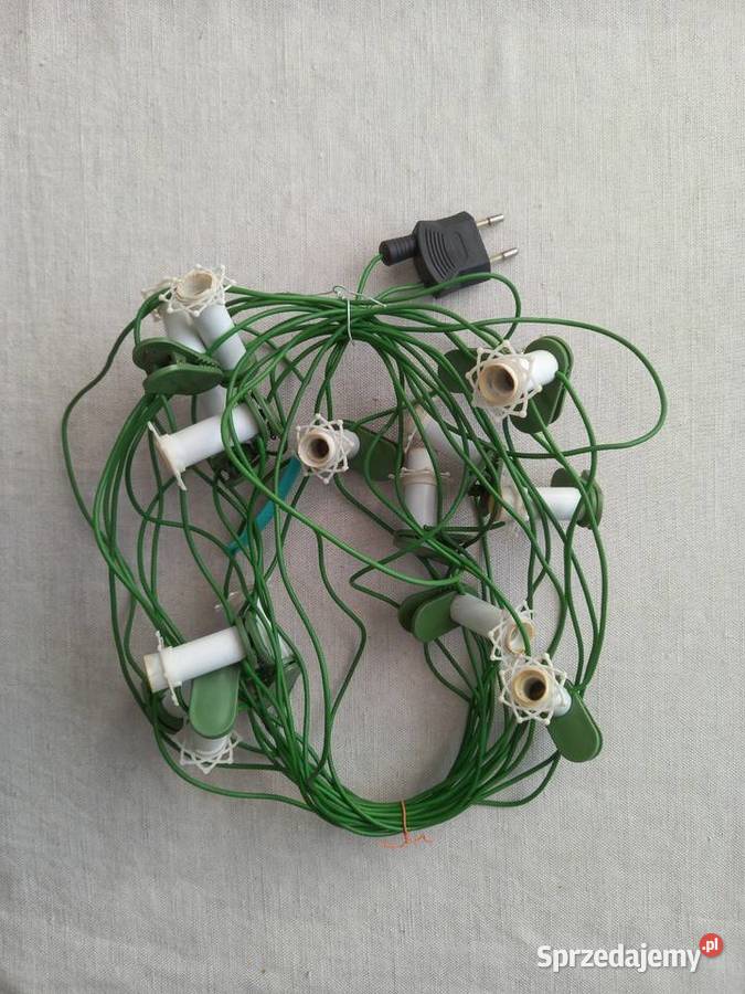 Lampki choinkowe E10 z czasów PRLu Tomaszów Lubelski