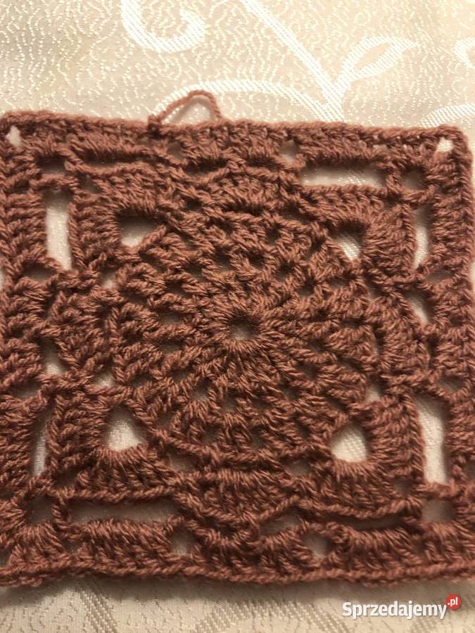 Kwadrat babuni na pledy poduszki narzuty mazowieckie Zegrze