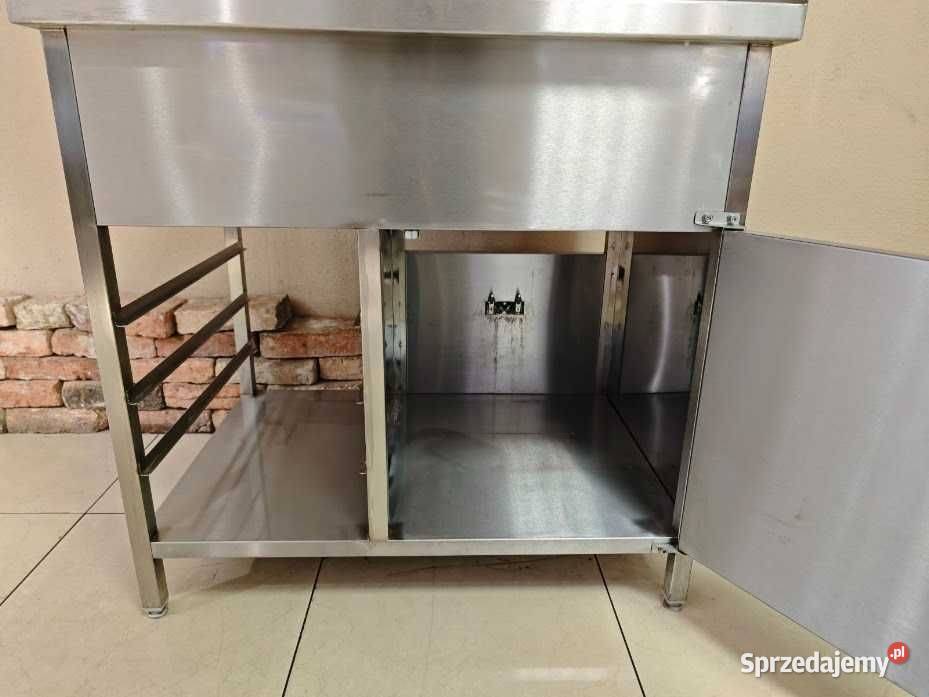 Zlew gastronomiczny 2komorowy 90x70x90h z szafką Gastronomia Góra