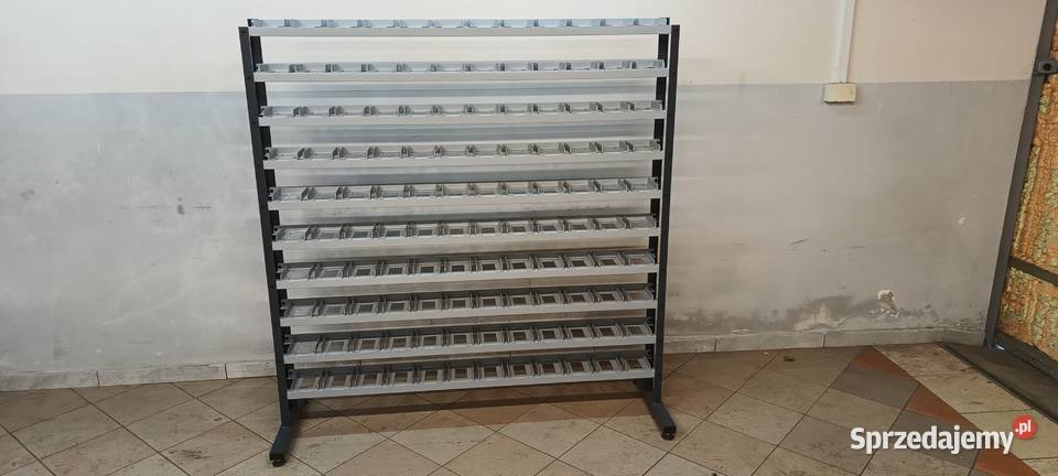 Regał na pojemniki warsztatowe kuwety 51cm Kalisz sprzedam