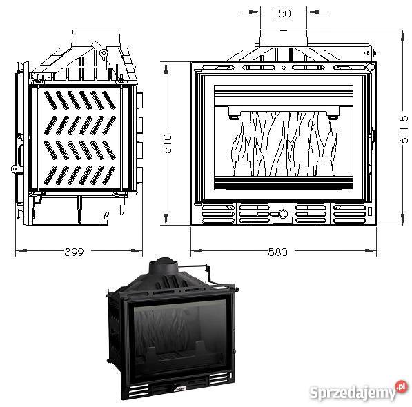 Kominek wkład kominkowy UNIFLAM 600 PLUS Radom Warka