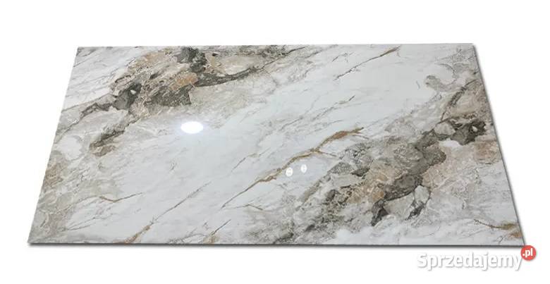 Płyty marmurowe 120x60 WYSOKI POŁYSK złoto ŻYŁKA Łask