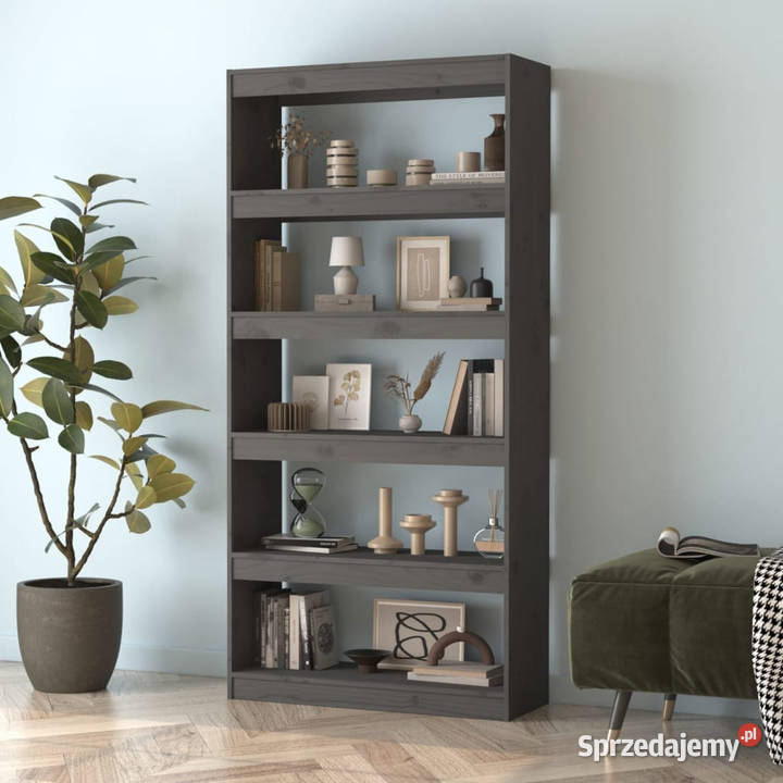 Regał na książkiprzegroda szary 80x30x1674 Regały Warszawa sprzedam