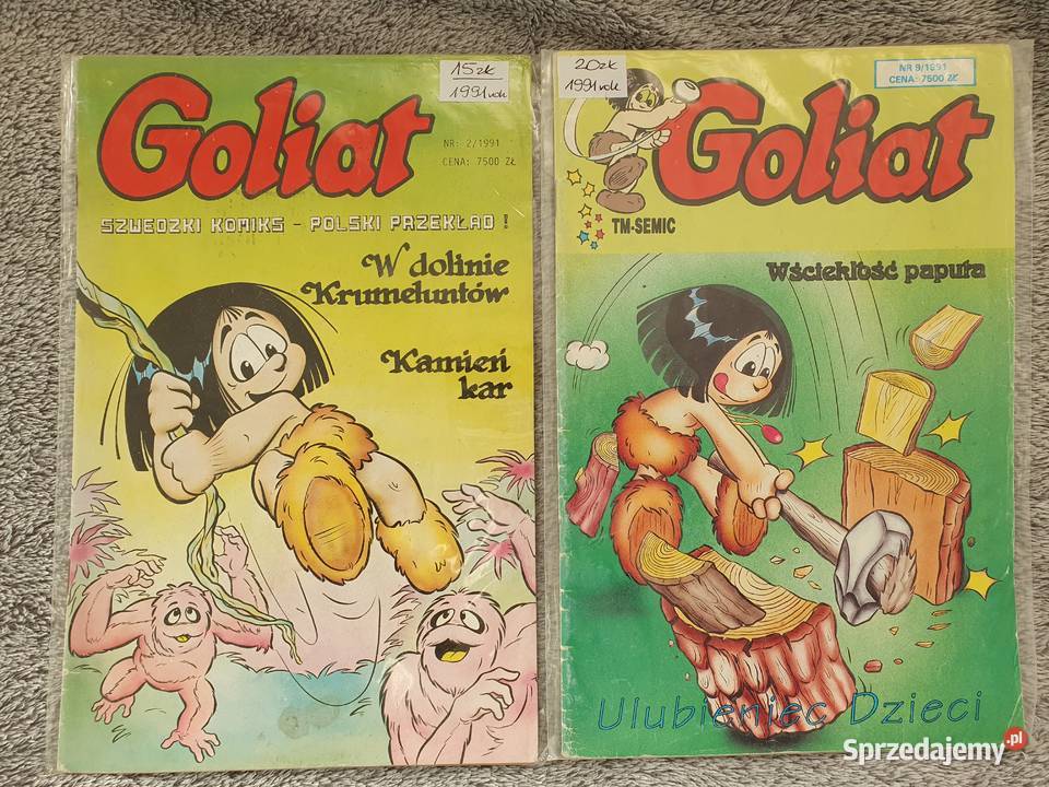 Goliat zestaw 10 komiksów dzieci lata 90te pomorskie Gdynia sprzedam