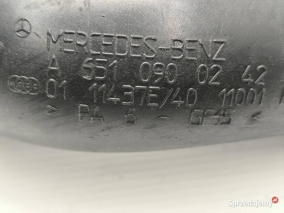 RURA PRZEWÓD INTERCOOLERA MERCEDES EKLASA W212 osobowe