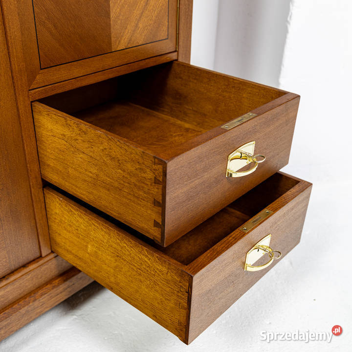 Secesyjna szafa trzydrzwiowa duża stara antyk Swarzędz