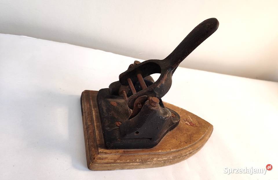 Stary żeliwny dziurkacz biurowy zabytek PRL Gdańsk
