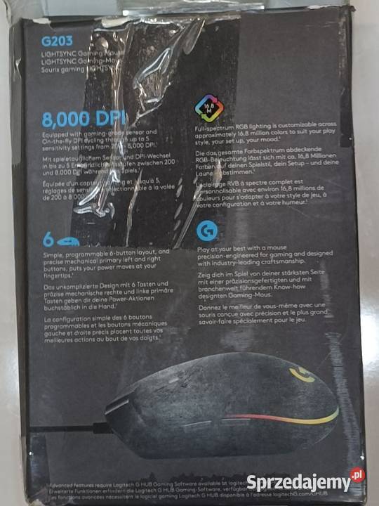 Mysz gamingowa Logitech G203 LIGHTSYNC numer Radom