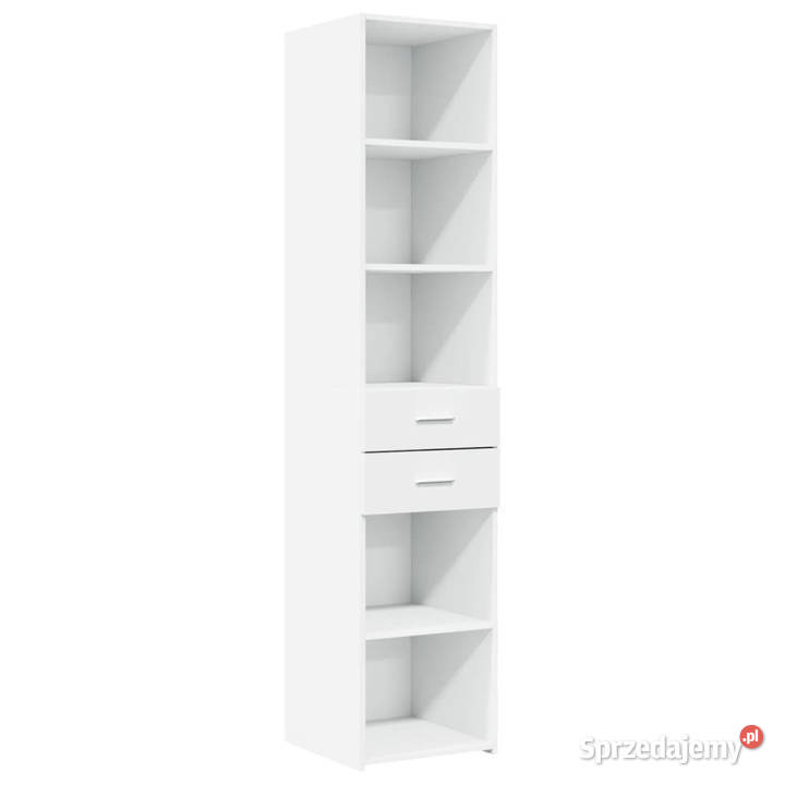 Wąska szafka biała 40x425x225 materiał mazowieckie Warszawa