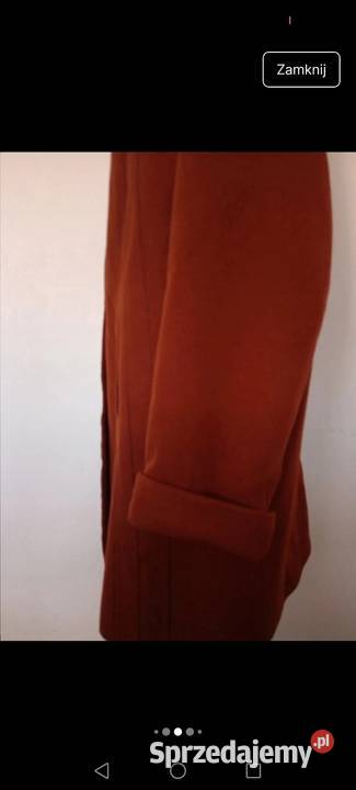 Płaszcz zimowy wełniany z kaszmirem oversize Krosno