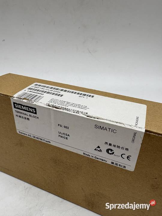 Siemens 6ES71931CL000XA0 Terminal Block Elektryka Warszawa