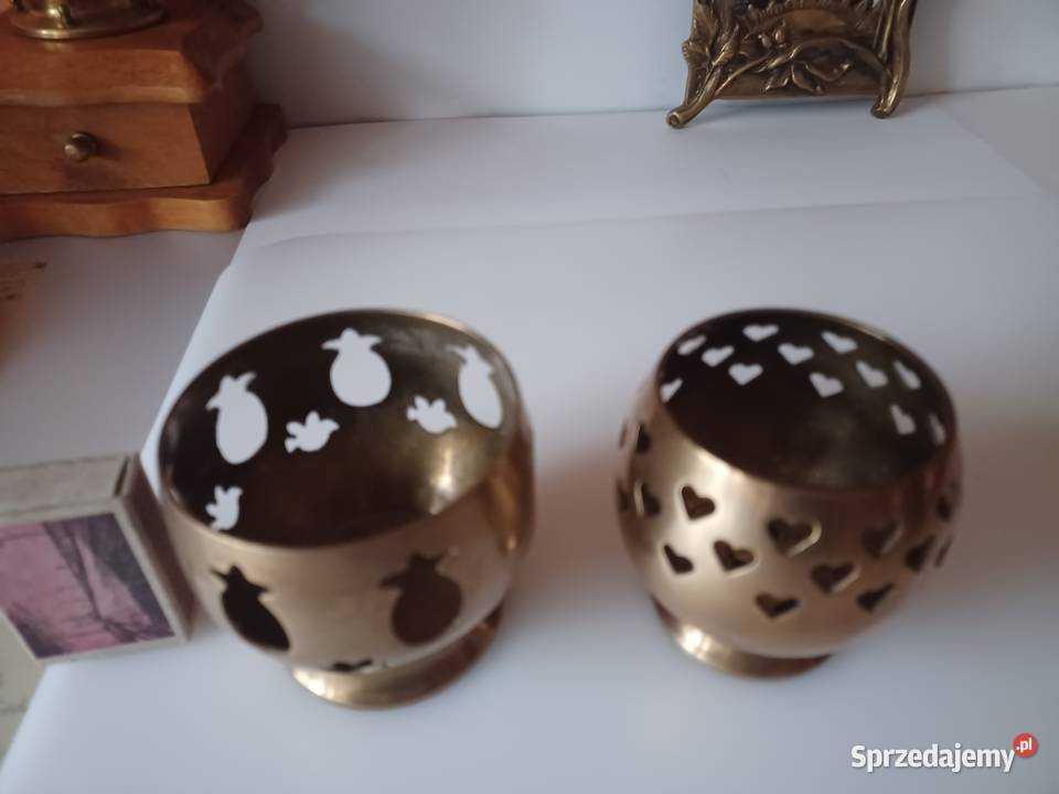 Komplet dwóch lampionów Mosiądz Kolekcja wielkopolskie Poznań