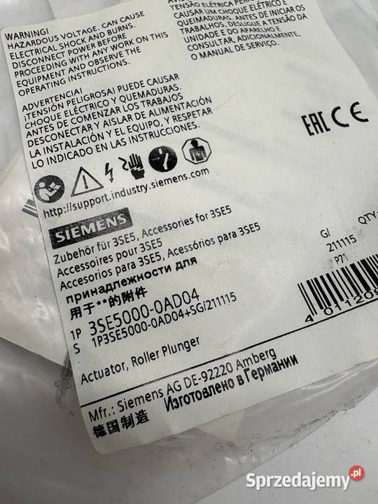 Siemens 3SE50000AD04 Głowica napędu mazowieckie Warszawa