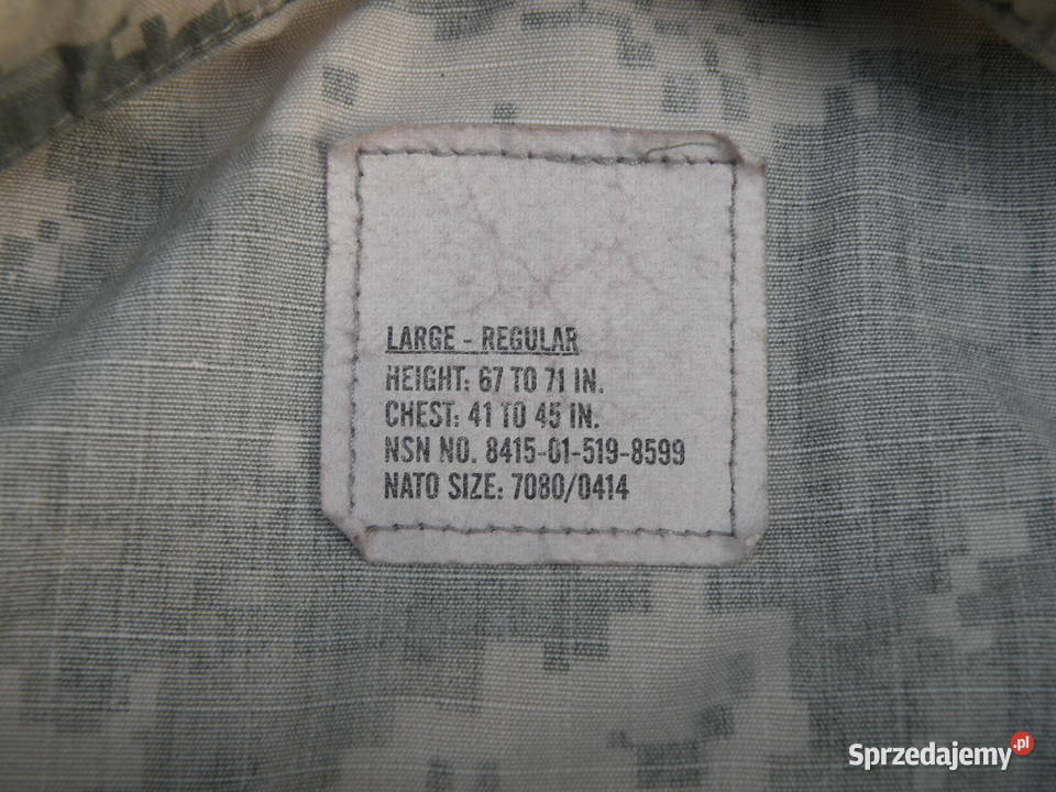 Bluza ACU UCP large regular ripstop obszyta Wrocław