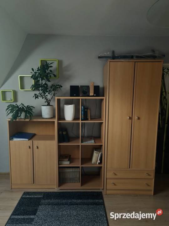 Zestaw 7 mebli pokojowychbiurowych szafa regał