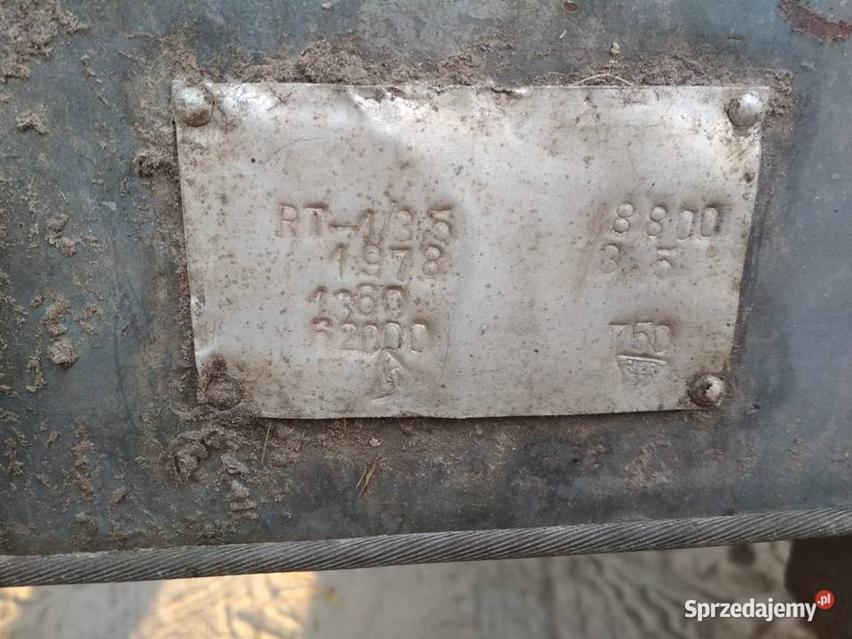 ROZRZUTNIK obornika jednoosiowy 35t POLSKI Hodowla zwierząt Jedlińsk