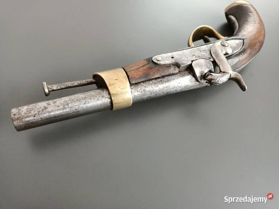 Stary francuski pistolet kaprochow Model 1822 Rzeszów