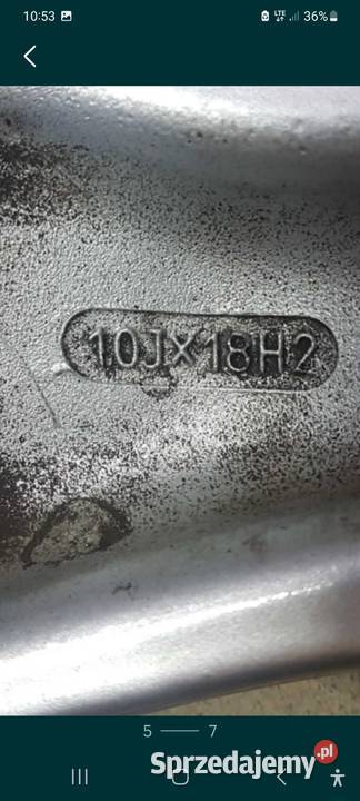 Felga porsche Carrera 911 993 10x18 ET 65 dolnośląskie Kiełczów
