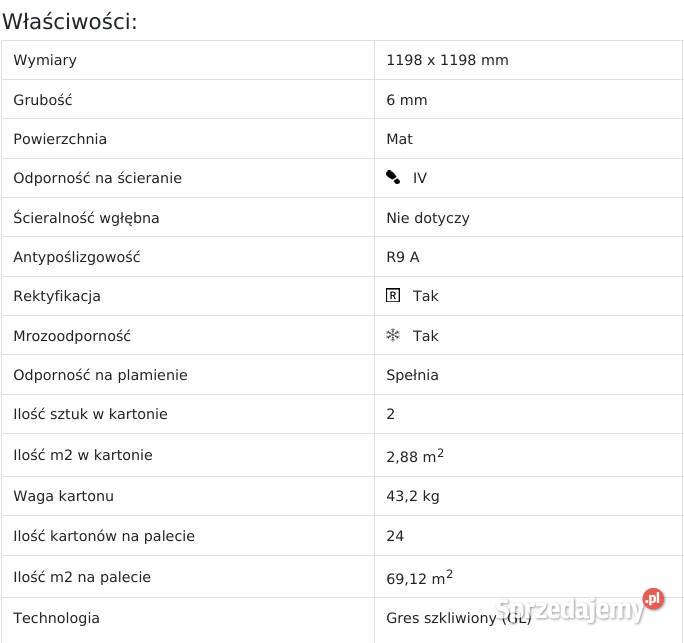 Gres Balance Stone Mat 1198x1198 Tubądzin M Zień Płytki ścienne Opoczno