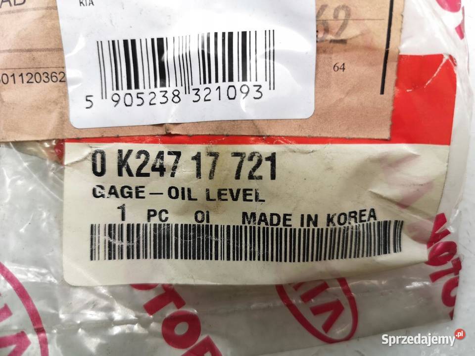 BAGNET OLEJU SKRZYNI KIA SEPHIA 19972000 lubelskie sprzedam