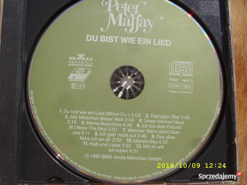 CD rock PETER MAFFAY 5 plyty CD rock dolnośląskie