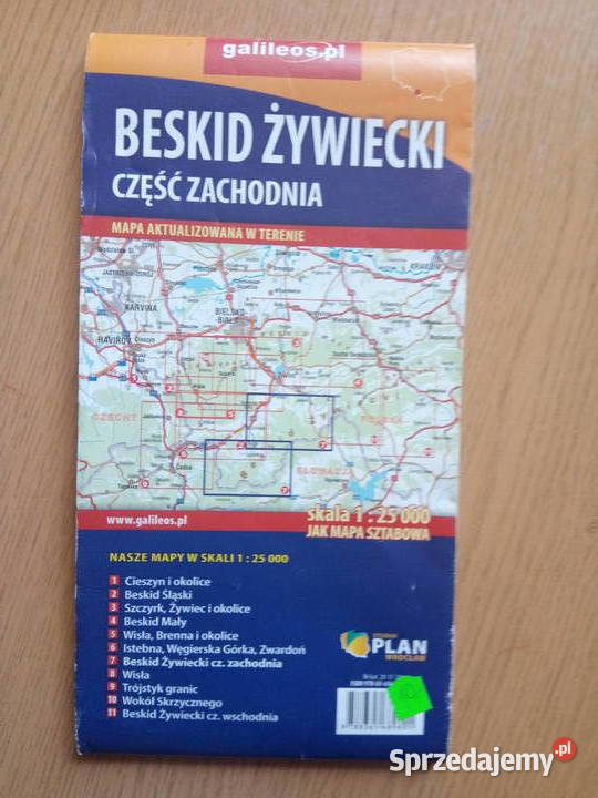 Mapa Beskid Żywiecki część zachodnia 125000 Dąbrowa Górnicza