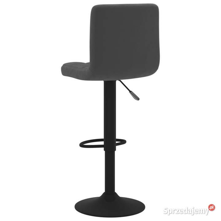 Stołki barowe 2 czarne obite aksamitem WM334302 Warszawa