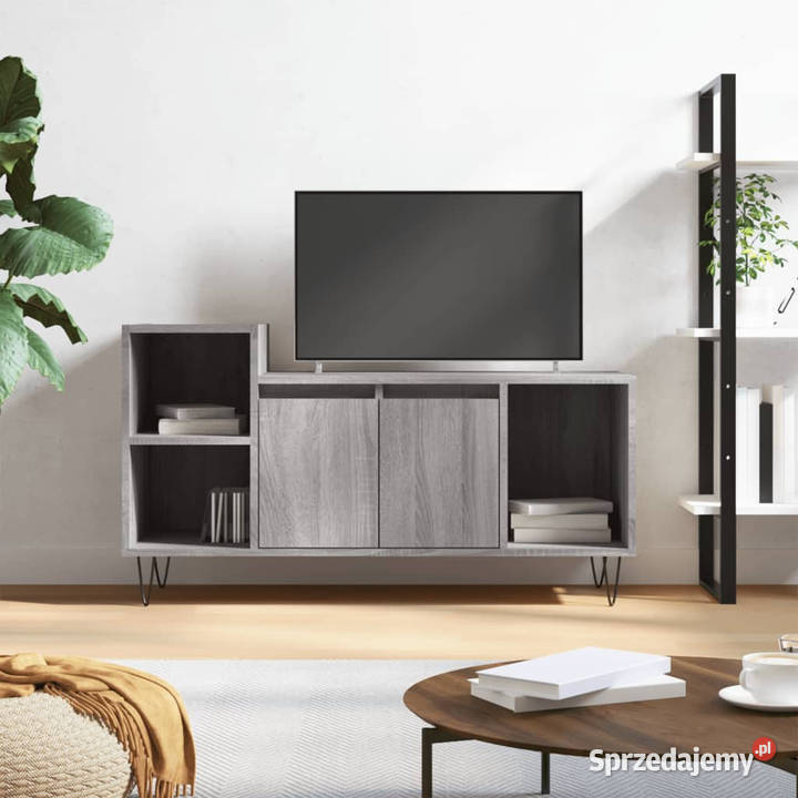 Szafka pod telewizor szary dąb sonoma 100x35x55 mazowieckie sprzedam