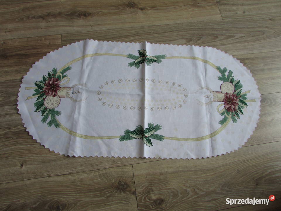 obrus świąteczny Boże Narodzenie owalny Pozostałe sprzedam
