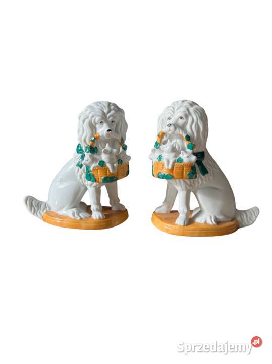 Porcelanowe pieski Staffordshire