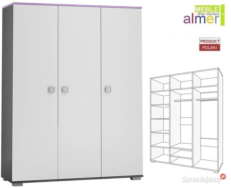 PINK Y44 szafa młodzieżowa 145x53 w190 Kartuzy sprzedam