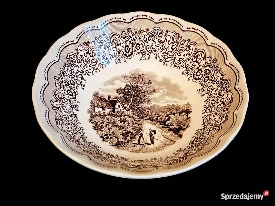 Miska głęboka włoska Swiss Landscape Porcelana i szkło Chełm