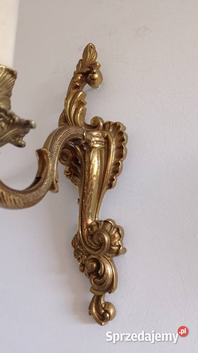 Stare mosiężne kinkiety Włocławek sprzedam