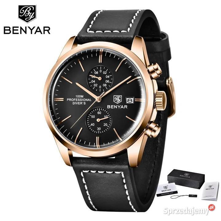 Zegarek kwarcowy Benyar złoty na pasku Gorzów Wielkopolski