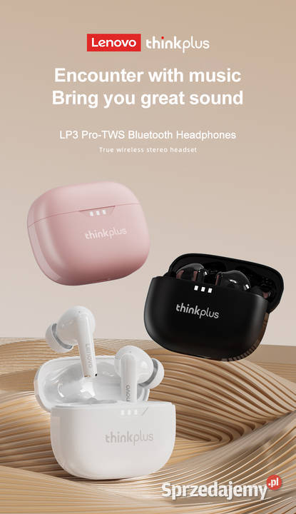 Słuchawki bezprzewodowe Lenovo thinkplus LP3 PRO Kraków