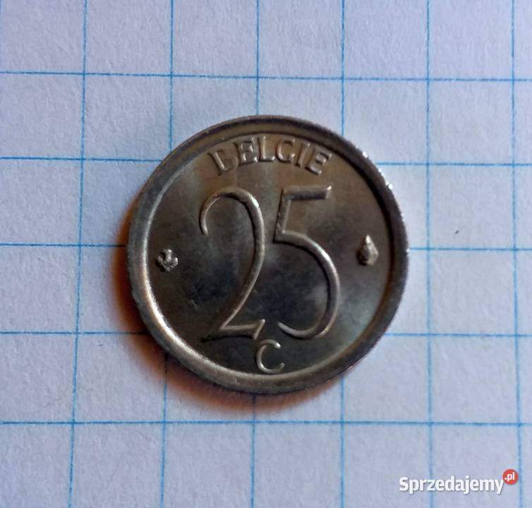 25 CENTYMÓW 1972 BELGIA Piszczac