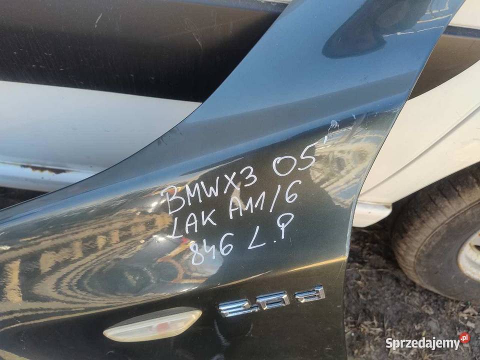 BŁOTNIK LEWY PRZÓD A11 BMW X3 E83 osobowe