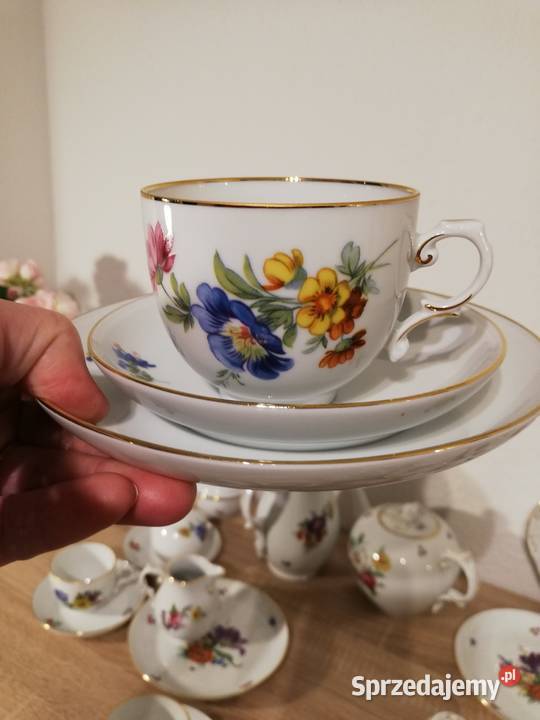 Duzy zestaw kawa herbata porcelana funstenberg Porcelana i szkło Ropa
