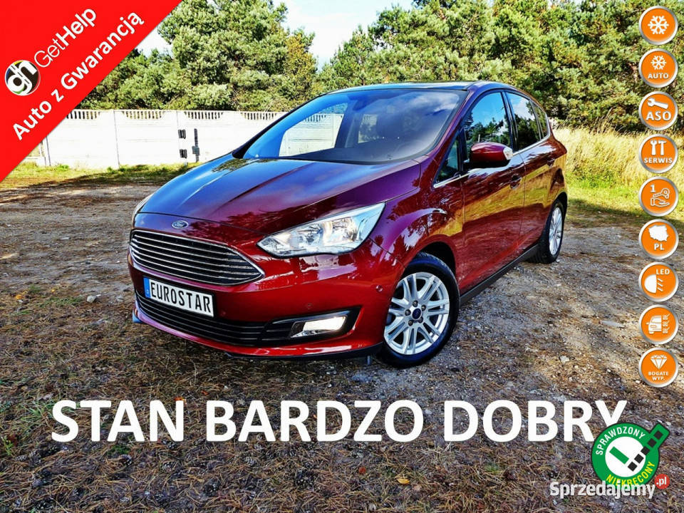 Ford C-Max 1.5 TDCI*TITANIUM*Climatronic*Alu*Panorama*Elektyka*Led*Radio K…