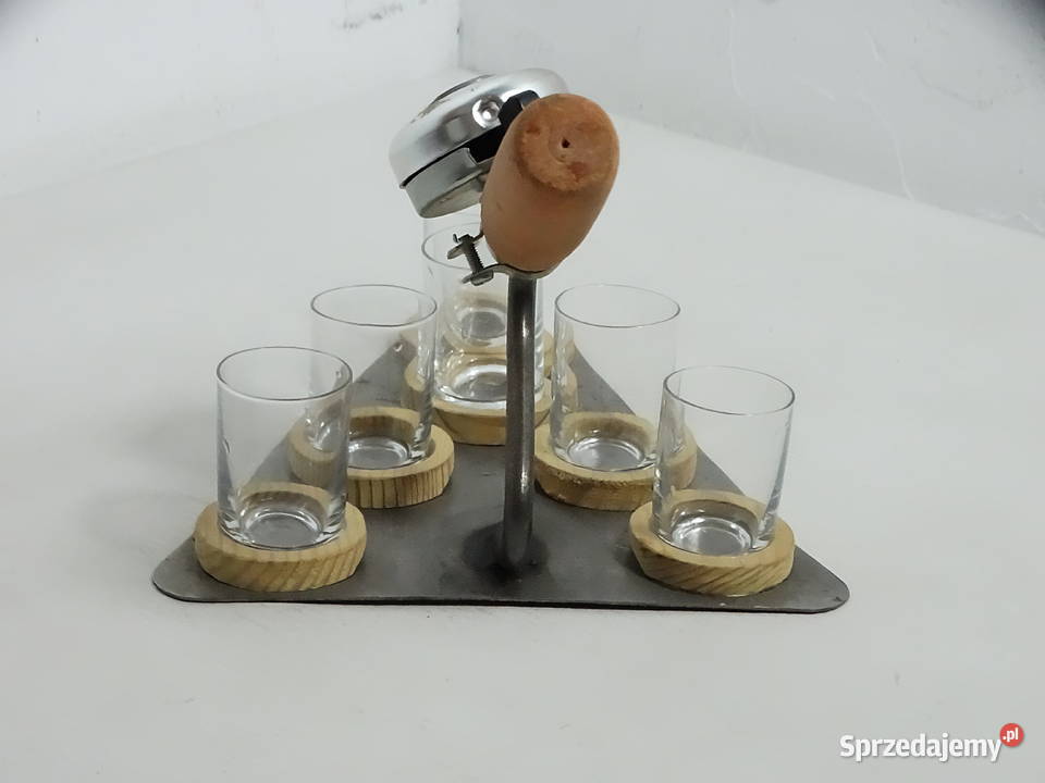 Imprezowy stojak na kieliszki z dzwonkiem Biłgoraj sprzedam